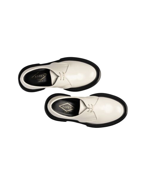 Derbies en cuir ivoire