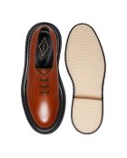 Derbies en cuir rouille