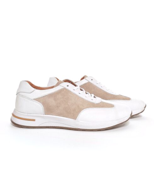 Zapatillas deportivas de piel blanca Varnel