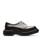 Derbies en cuir brun foncé