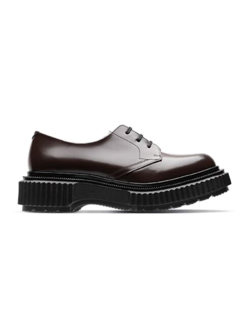 Derbies en cuir brun foncé