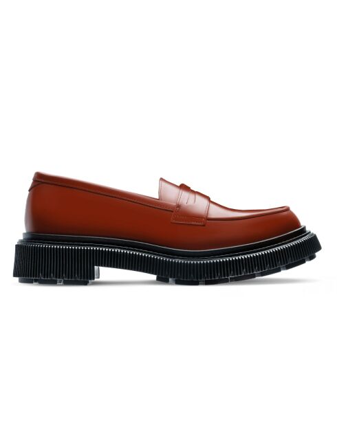 Mocassins en Cuir de Veau marron/doré