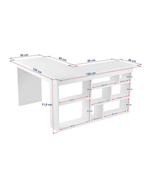 Scrivania Vesper in travertino/noce veneziana - 130x72x120 cm