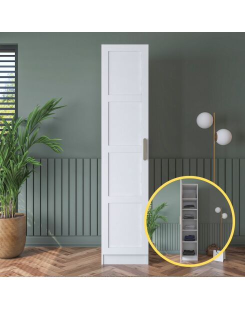 Armadio BA190 - 4563 bianco - 45 x 210 x 57,5 cm