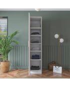 Armadio BA190 - 4563 bianco - 45 x 210 x 57,5 cm