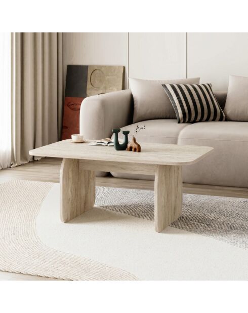 Pietra salontafel in travertijn - 100x42x60 cm