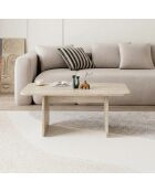 Pietra salontafel in travertijn - 100x42x60 cm