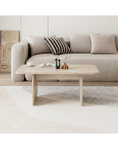 Pietra salontafel in travertijn - 100x42x60 cm