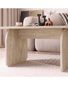 Pietra salontafel in travertijn - 100x42x60 cm
