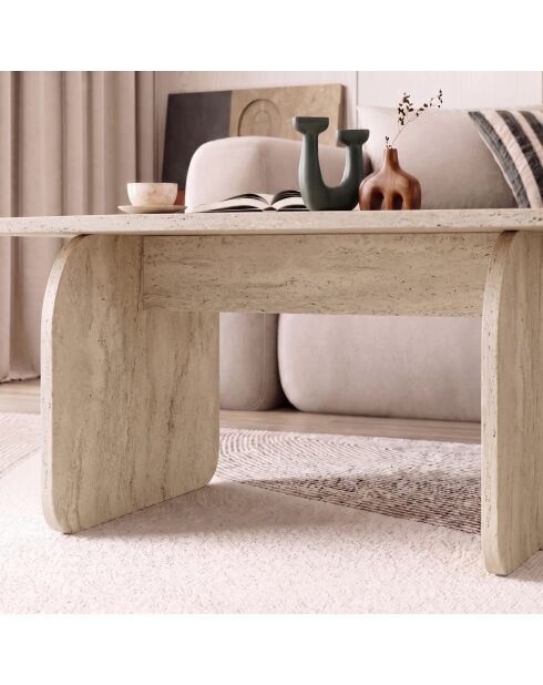 Pietra salontafel in travertijn - 100x42x60 cm