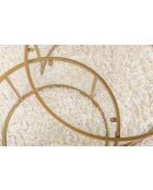Salontafelset Aurum 80, 60 goud/transparant - 80x43x80 cm/60x39x60 cm