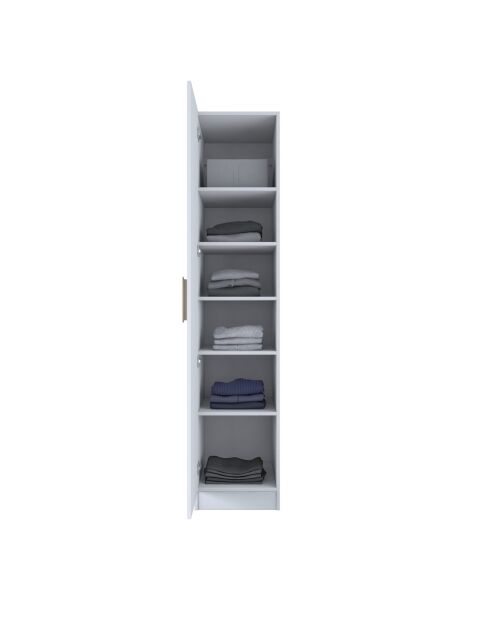 Armadio BA204 - 4598 bianco - 45 x 210 x 45 cm