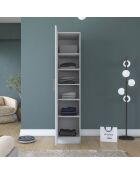 Armadio BA204 - 4598 bianco - 45 x 210 x 45 cm