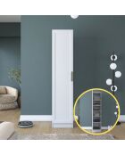 Armadio BA204 - 4598 bianco - 45 x 210 x 45 cm