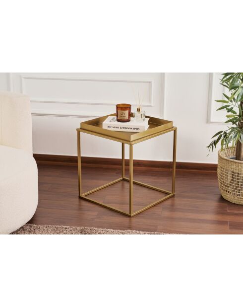 Shb-018-A gouden salontafel - 45x45x52 cm