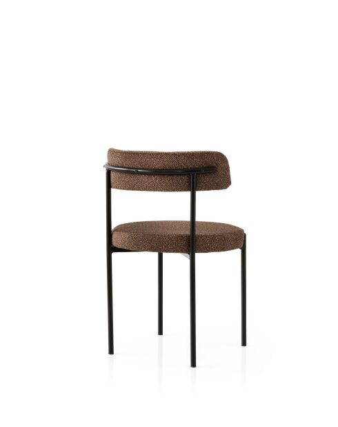 Ensemble de chaises (2 pièces) Gını - 4019 V2 noir/marron - 48,5x75,5x50,5 cm