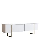 Set de muebles de salón Luxe Set blanco/dorado - 180x30x47 cm/90x40x60 cm