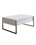 Set de muebles de salón Luxe Set blanco/dorado - 180x30x47 cm/90x40x60 cm