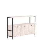 Solace console travertijn/zwart - 120x77x30 cm