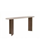 Buffet Sira travertin/noyer de venise - 150x75x35 cm