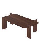 Renard Milan salontafel in notenhout - 147x35x87 cm
