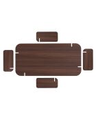 Renard Milan salontafel in notenhout - 147x35x87 cm