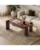 Renard Milan salontafel in notenhout - 147x35x87 cm