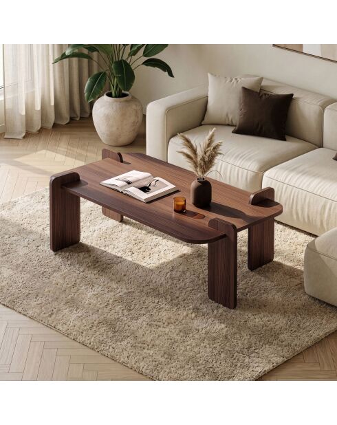Renard Milan salontafel in notenhout - 147x35x87 cm