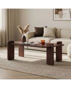 Renard Milan salontafel in notenhout - 147x35x87 cm