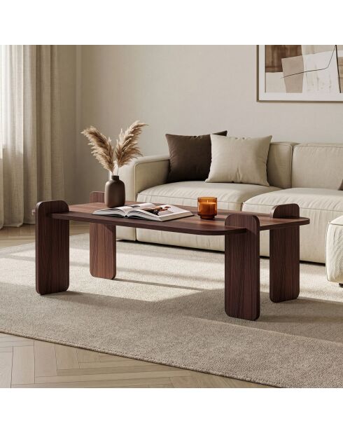 Renard Milan salontafel in notenhout - 147x35x87 cm