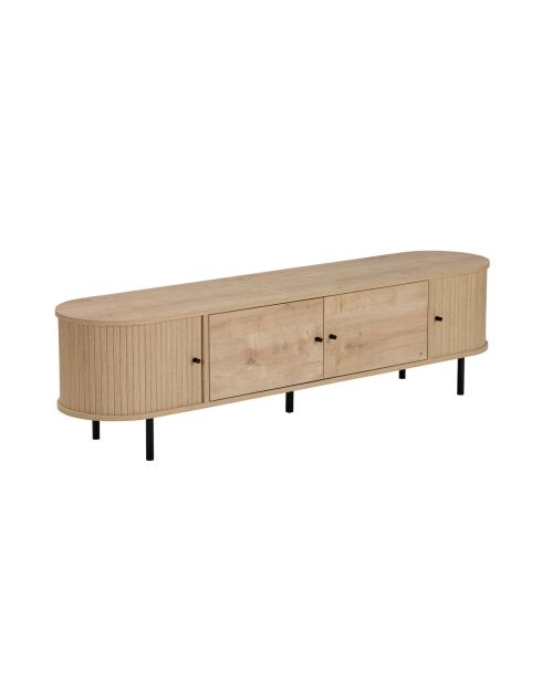 Meuble TV Gentle chêne saphir - 180x47x40 cm