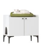 Houten kattenhuis PA101 - 4724 wit - 70x61,8x45 cm