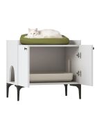 Houten kattenhuis PA101 - 4724 wit - 70x61,8x45 cm