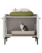 Houten kattenhuis PA101 - 4724 wit - 70x61,8x45 cm
