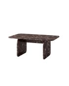 Pietra salontafel rood marmer - 100x42x60 cm