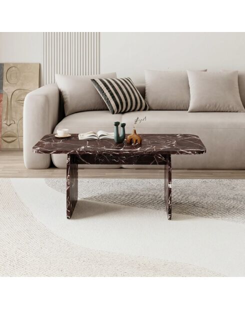 Pietra salontafel rood marmer - 100x42x60 cm