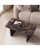 Pietra salontafel rood marmer - 100x42x60 cm