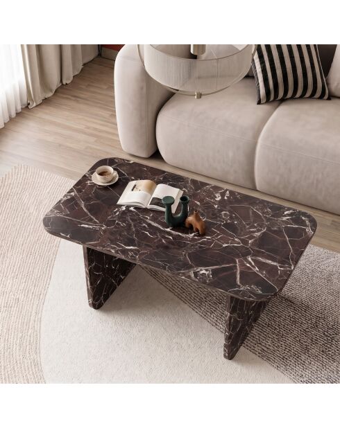Pietra salontafel rood marmer - 100x42x60 cm