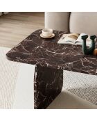 Pietra salontafel rood marmer - 100x42x60 cm