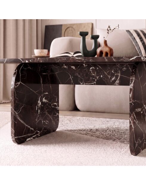 Pietra salontafel rood marmer - 100x42x60 cm