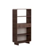 Bücherregal Senza aus Nussbaumholz - 78x153x34 cm