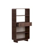 Bücherregal Senza aus Nussbaumholz - 78x153x34 cm