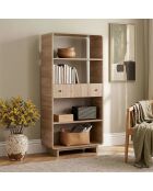 Librería Senza de roble - 78x153x34 cm