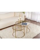 Salontafelset Aurum 80, 60 goud/brons - 80x43x80 cm/60x39x60 cm