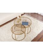 Salontafelset Aurum 80, 60 goud/brons - 80x43x80 cm/60x39x60 cm