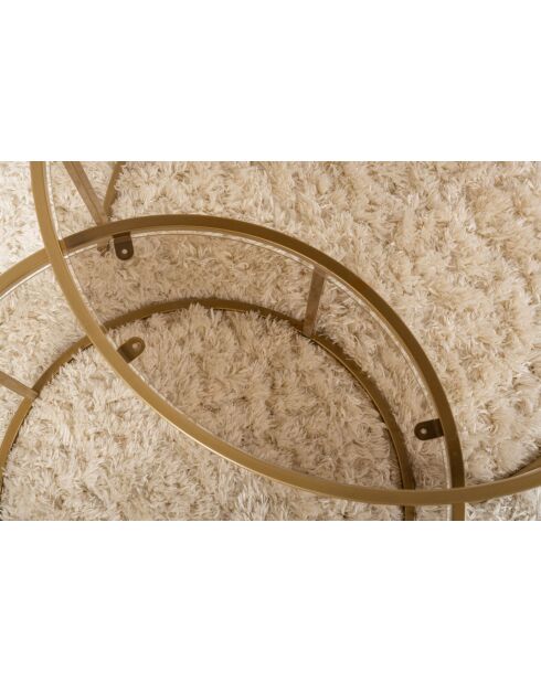 Salontafelset Aurum 80, 60 goud/brons - 80x43x80 cm/60x39x60 cm