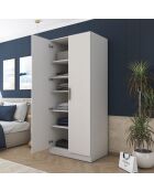 Armadio BA170 - 4604 bianco - 90 x 210 x 57,5 cm