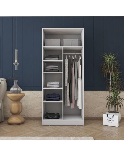 Armario BA170 - 4604 blanco - 90 x 210 x 57,5 cm
