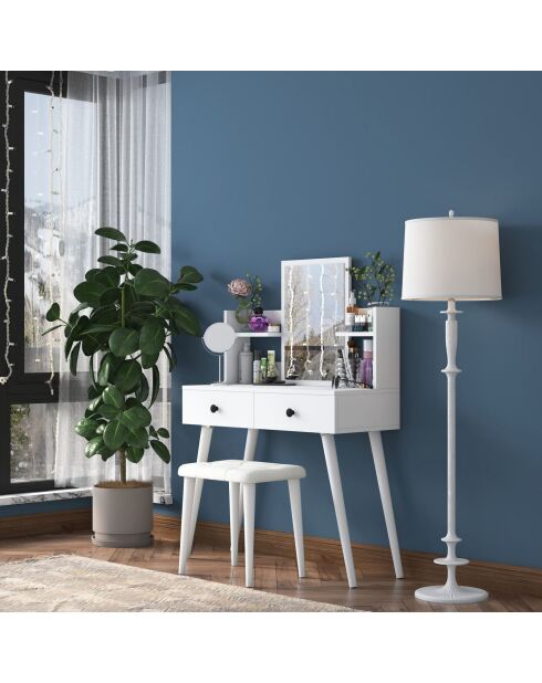 BJ159 make-uptafel - 3998 wit - 103x133,8x40 cm/45x35 cm