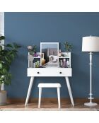 BJ159 make-uptafel - 3998 wit - 103x133,8x40 cm/45x35 cm